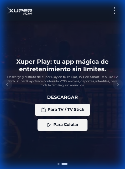 XuperPlay — Plataforma de Streaming IPTV